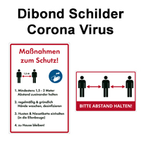 Corona Virus Schilder
