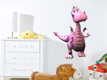 Wandsticker lila Drache