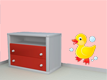 Wandsticker Ente